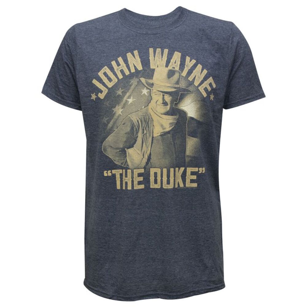 American Classics Men's "The Duke" John Wayne Graphic T-Shirt in Blue, 2XL
